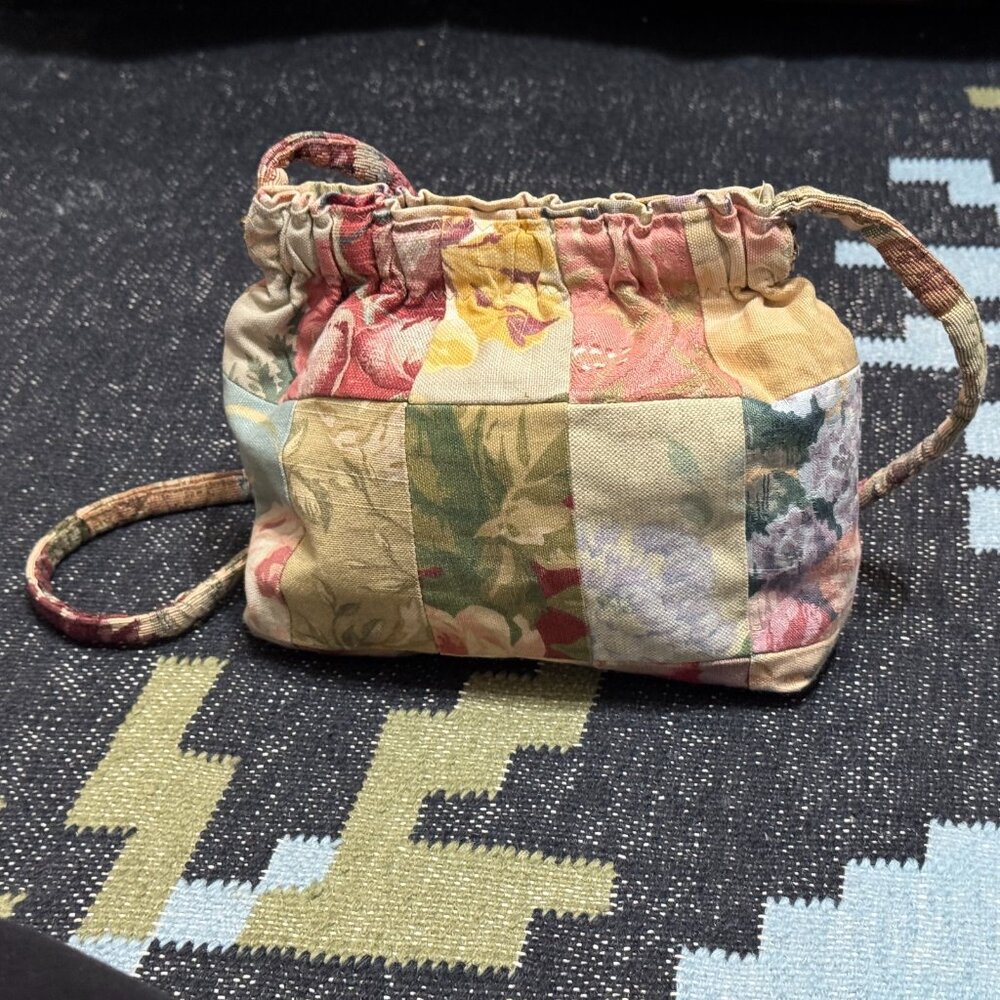JeriBags Patchwork Floral Tapestry Project Knitti… - image 3
